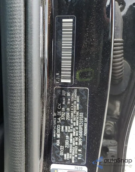 2023 Kia Forte Gt Line from USA, damaged, VIN 3KPF54AD0PE519183